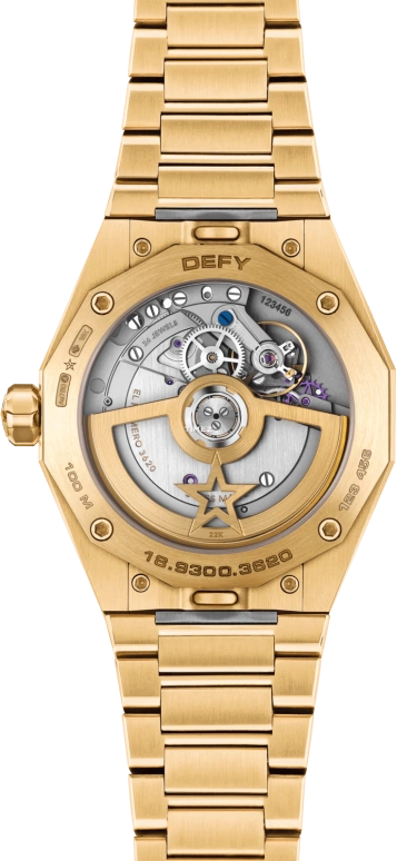 Zenith,Defy Skyline 41mm,41mm,Yellow Gold,Green,Gradient,Automatic,Day,60hours,30,30.9300.3620/74.I001