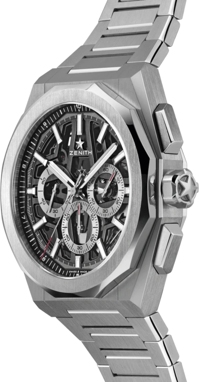 Zenith,Defy Skyline 42mm,42mm,Stainless Steel,Black,Automatic,Chronograph,60hours,03,03.9500.3600/78.I001