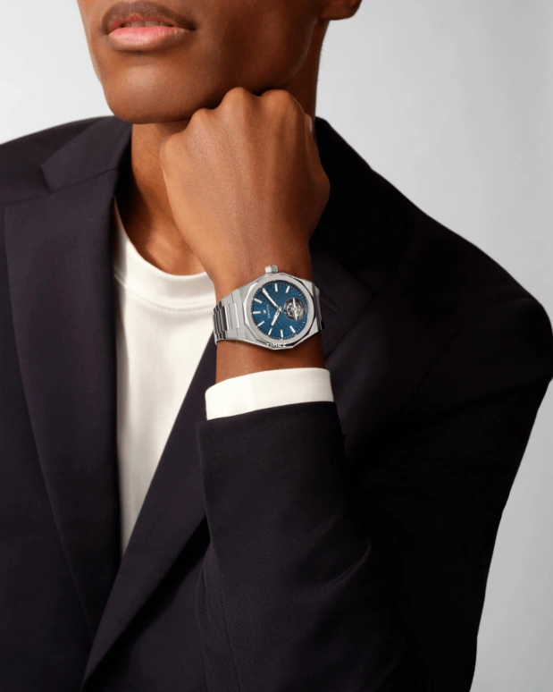 Zenith,Defy Skyline 41mm,41mm,Stainless Steel,Blue,Automatic,Tourbillon,Sapphire,03,03.9300.3630/51.I001
