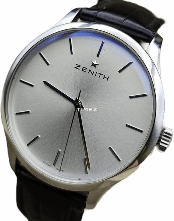 Zenith,Elite 40mm,40mm,Stainless Steel,Silver,Handwound,Sapphire,Round,03,03.5010.2562