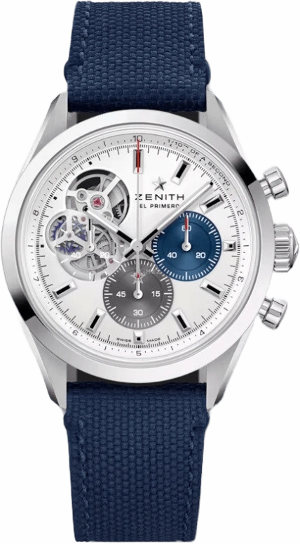 Zenith,El Primero 39.50mm,39.50mm,Stainless Steel,Silver,Automatic,Chronograph,Column Wheel,03,03.3300.3604/69.C823