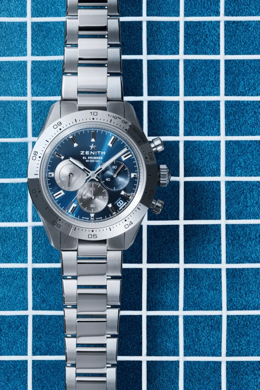Zenith,Chronomaster Sport 41mm,41mm,Stainless Steel,Blue,Automatic,Chronograph,Day,03,03.3114.3600/51.R950