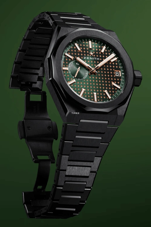 Zenith,Defy Skyline 41mm,41mm,Ceramic,Green,Automatic,Chronograph,Day,49,49.9308.3620/56.I001