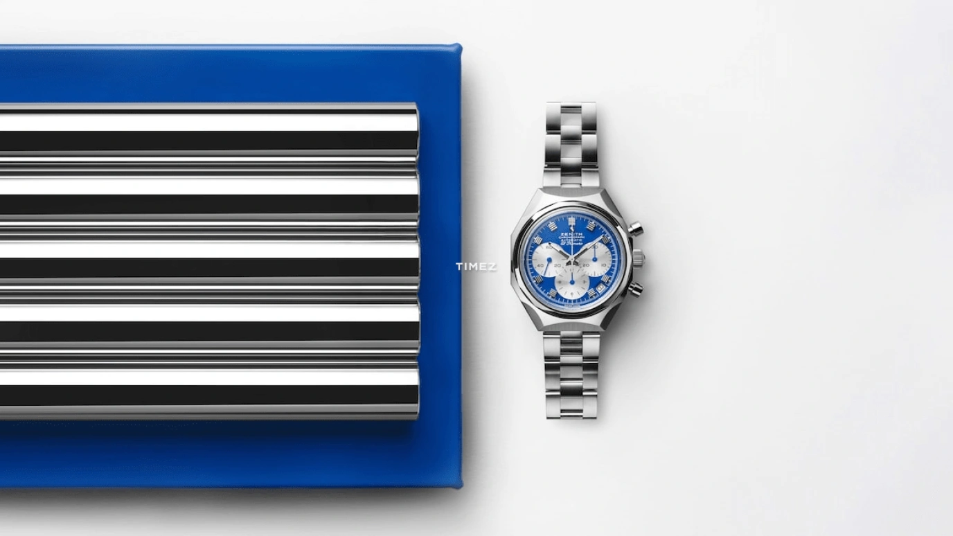 Zenith,Defy 37mm,37mm,Stainless Steel,Blue,Automatic,Chronograph,Day,03,03.A780.400/19.M3642