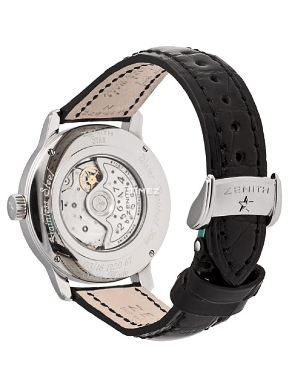 Zenith,Other 37.50mm,37.50mm,Stainless Steel,Black,Automatic,Sapphire,Crystal Glass,Round,16,16.1230.67/21.C672