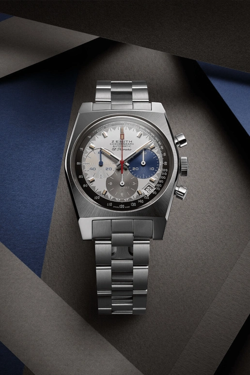 Zenith,Revival 37mm,37mm,Stainless Steel,Silver,Automatic,Chronograph,Day,03,03.A384.400/3817.M3817