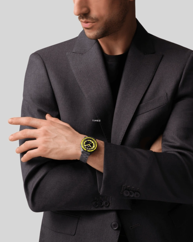 Zenith,Revival 43mm,43mm,Titanium,Black,Yellow,Automatic,Day,50hours,97,97.A3648.670/21.M3648