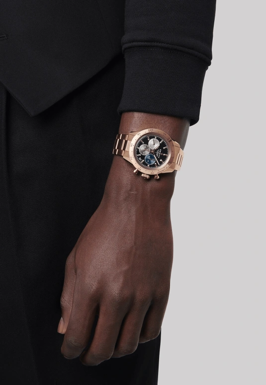 Zenith,Chronomaster Sport 41mm,41mm,Rose Gold,Black,Automatic,Chronograph,Day,18,18.3101.3600/21.M3100