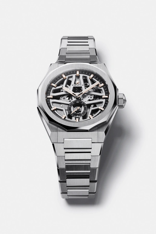 Zenith,Defy Skyline 41mm,41mm,Stainless Steel,Silver,Automatic,Sapphire,Crystal Glass,Octagon,03,03.9300.3620/80.I001