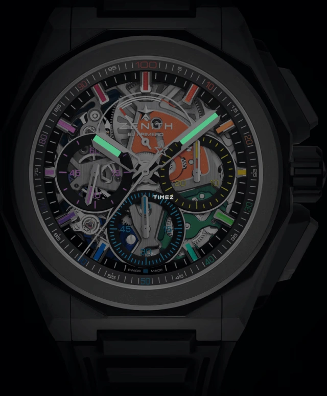 Zenith,Defy Extreme 45mm,45mm,Titanium,Multi-Color,Automatic,Chronograph,Power Reserve Indicator,97,97.9113.9004/33.I200