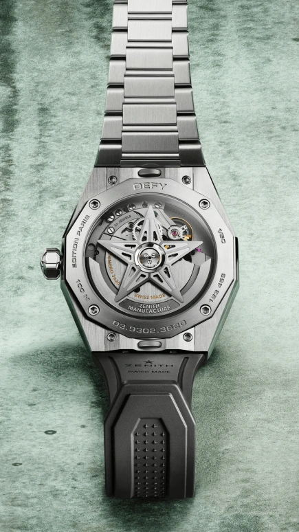 Zenith,Defy Skyline 41mm,41mm,Stainless Steel,Green,Automatic,Chronograph,Day,03,03.9302.3620/75.I001