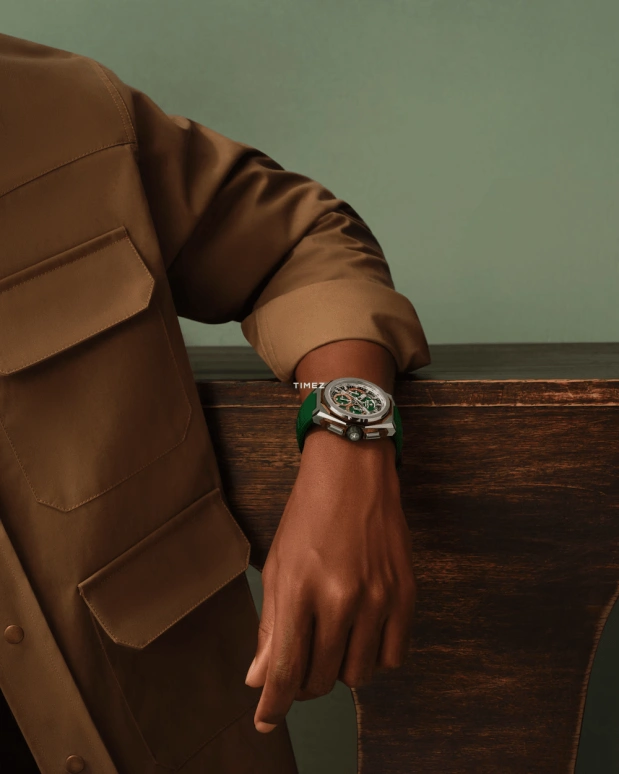 Zenith,Defy Extreme 45mm,45mm,Titanium,Tiger's eye,Green,Orange,Automatic,Chronograph,Power Reserve Indicator,95,95.9202.9004/26.I001
