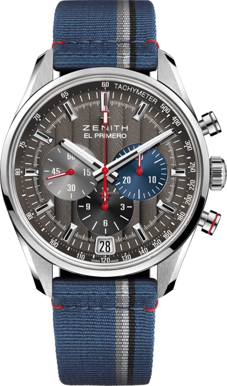Zenith,El Primero 42mm,42mm,Stainless Steel,Coffee,Automatic,Chronograph,Day,03,03.2046.400/25.C802