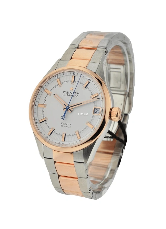 Zenith,El Primero 40mm,40mm,Stainless Steel,White,Automatic,Day,In-house Caliber,51,51.2170.4650/01.M2170