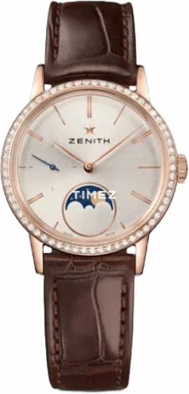 Zenith,Elite 33mm,33mm,Rose Gold,Silver White,Automatic,Moonphase,50hours,22,22.2320.692 / 01.C713