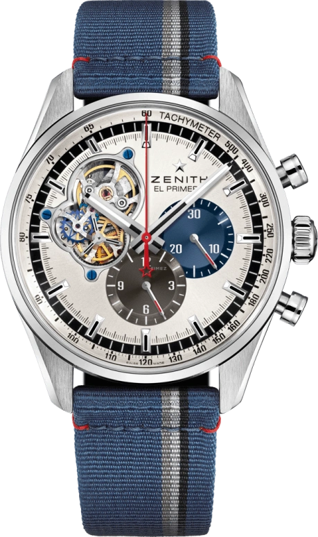 Zenith,El Primero 42mm,42mm,Stainless Steel,Silver,Automatic,Chronograph,50hours,03,03.2040.4061/69.C802