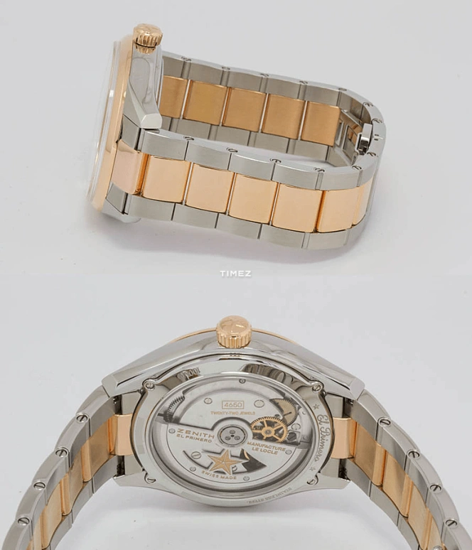 Zenith,El Primero 40mm,40mm,Stainless Steel,White,Automatic,Day,In-house Caliber,51,51.2170.4650/01.M2170