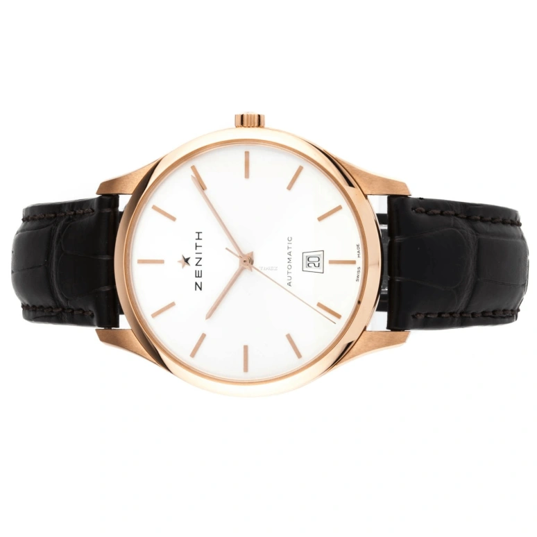 Zenith,Elite 40mm,40mm,Rose Gold,White,Automatic,Day,In-house Caliber,18,18.2020.3001/01.C498