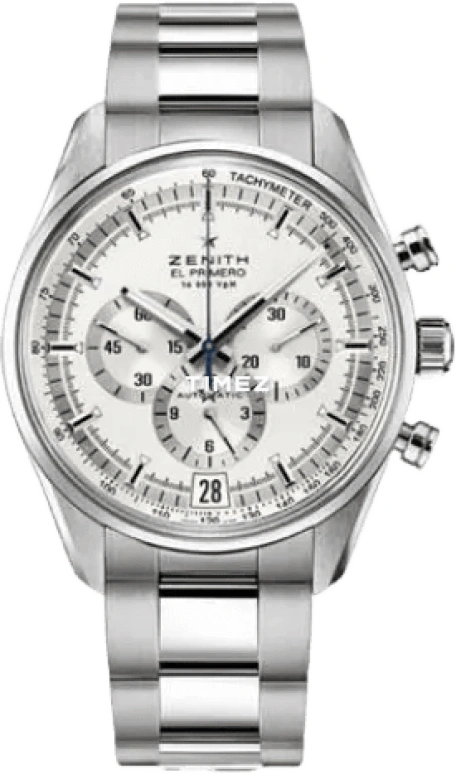 Zenith,El Primero 42mm,42mm,Stainless Steel,Silver,Automatic,Chronograph,Day,03,03.2040.400/04.M2040