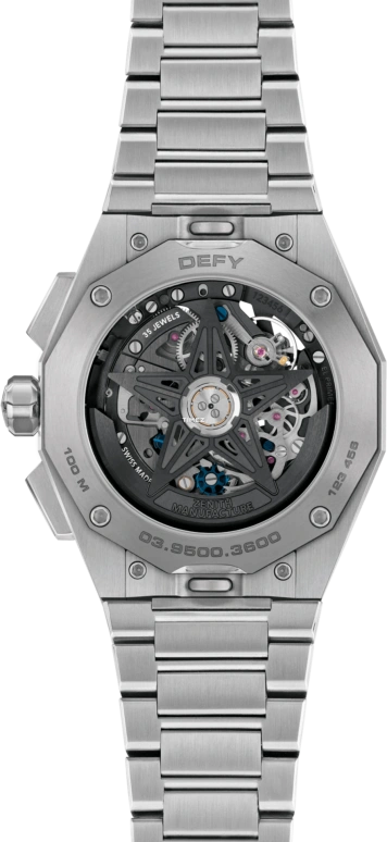 Zenith,Defy Skyline 42mm,42mm,Stainless Steel,Black,Automatic,Chronograph,60hours,03,03.9500.3600/78.I001