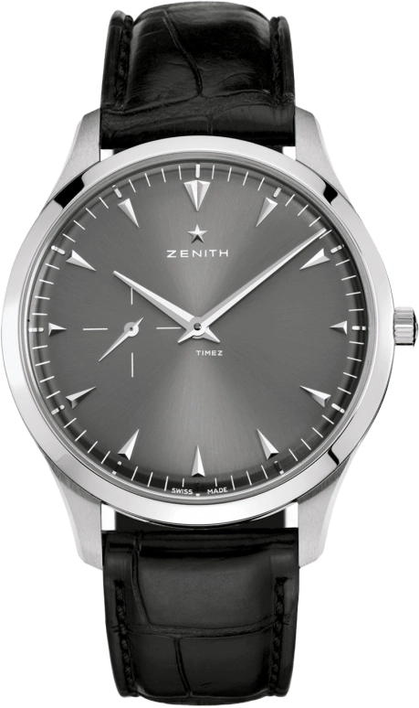 Zenith,Elite 40mm,40mm,White Gold,Gunmetal Gray,Automatic,55hours,In-house Caliber,65,65.2010.681/91.C493