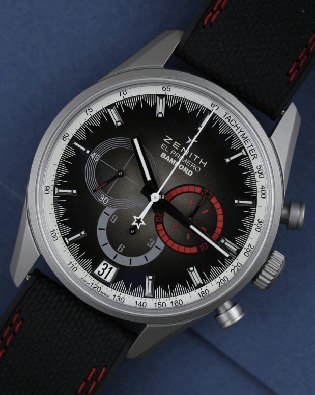 Zenith,El Primero 42mm,42mm,Stainless Steel,Brown,Automatic,Chronograph,Day,03,03.2082.400/02.R830