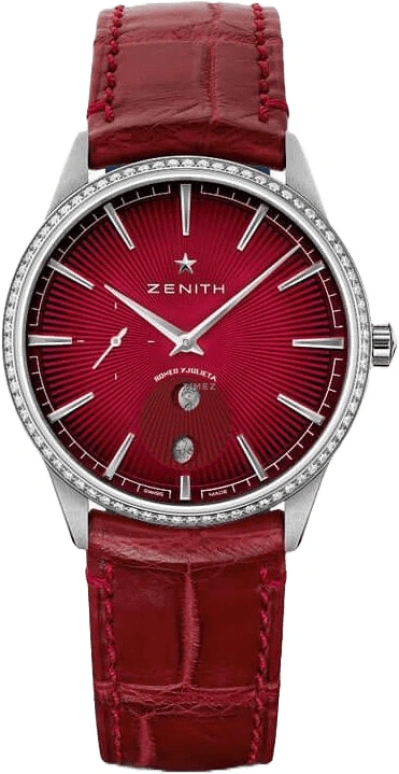Zenith,Elite 36mm,36mm,Stainless Steel,Red,Automatic,Moonphase,50hours,16,16.3202.692/04.C860