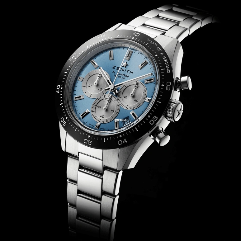 Zenith,Chronomaster Sport 41mm,41mm,Stainless Steel,Ice Blue,Automatic,Chronograph,Day,03,03.3106.360055.M3100