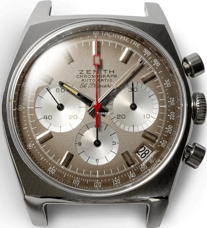 Zenith,Icons 37mm,37mm,Stainless Steel,Brown,Automatic,Chronograph,Day,A385