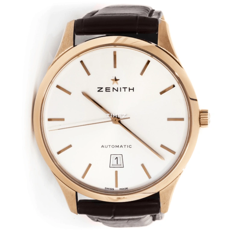 Zenith,Elite 40mm,40mm,Rose Gold,White,Automatic,Day,In-house Caliber,18,18.2020.3001/01.C498