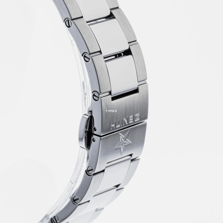 Zenith,El Primero 40mm,40mm,Stainless Steel,Silver White,Automatic,Day,In-house Caliber,03,03.2170.4650/01.M2170