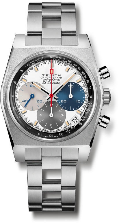 Zenith,Revival 37mm,37mm,Stainless Steel,Silver,Automatic,Chronograph,Day,03,03.A384.400/3817.M3817