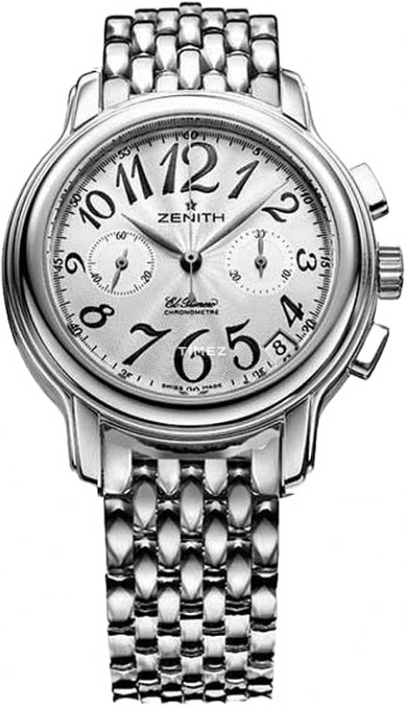 Zenith,Chronomaster 37.50mm,37.50mm,Stainless Steel,Grey,Automatic,In-house Caliber,Sapphire,Crystal Glass,03,03.1230.4002/01.M1230