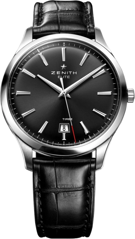 Zenith,Elite 40mm,40mm,Stainless Steel,Black,Automatic,Day,50hours,03,03.2020.670/21.C493