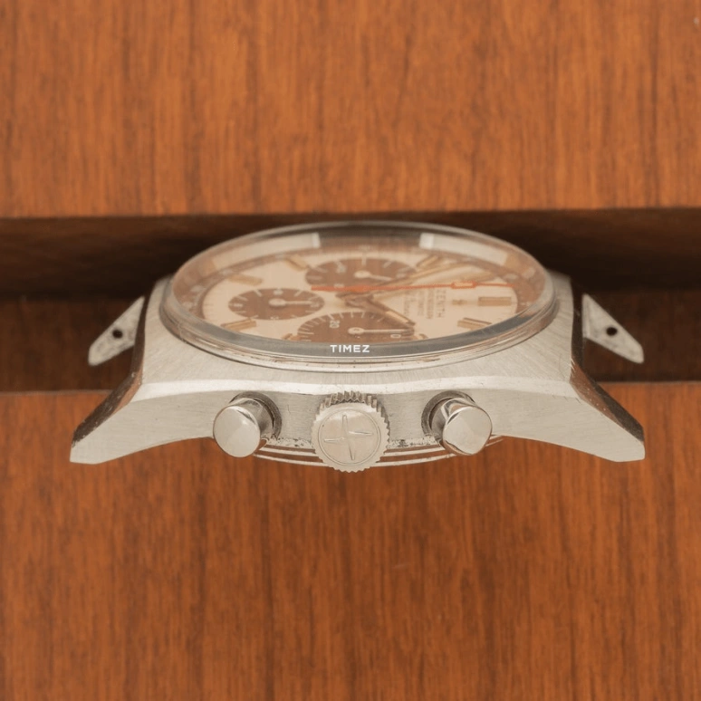 Zenith,Icons 37mm,37mm,Stainless Steel,White,Brown,Automatic,Chronograph,Day,A384