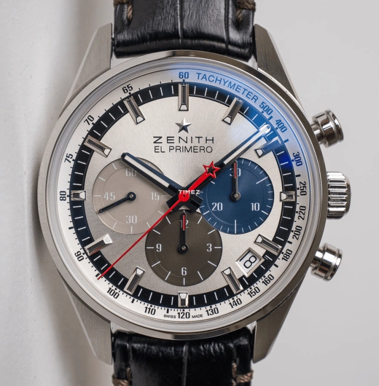 Zenith,El Primero 38mm,38mm,Stainless Steel,Silver,Automatic,Chronograph,Day,03,03.2150.400/69.C713
