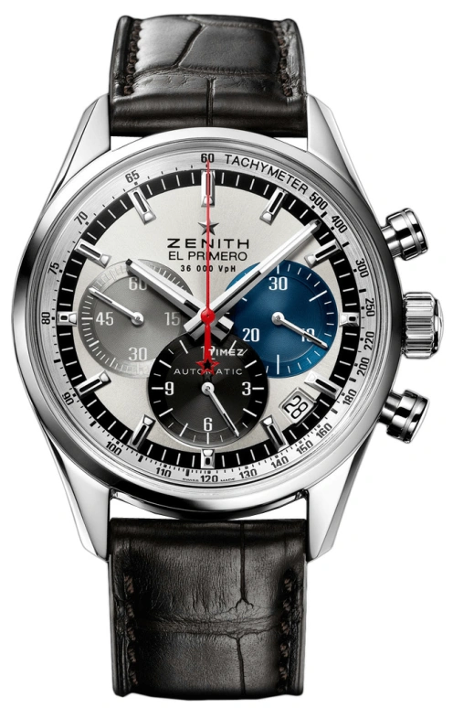 Zenith,El Primero 38mm,38mm,Stainless Steel,Silver,Automatic,Chronograph,Day,03,03.2150.400/69.C713 36000VPH Automatic