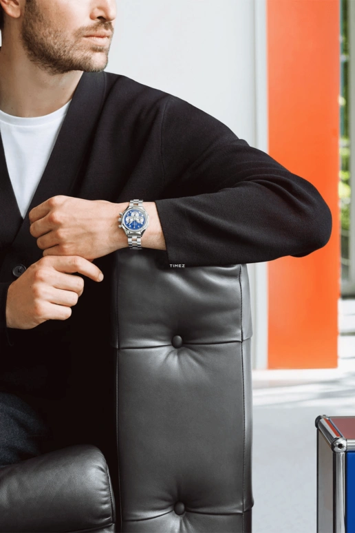 Zenith,Defy 37mm,37mm,Stainless Steel,Blue,Automatic,Chronograph,Day,03,03.A780.400/19.M3642