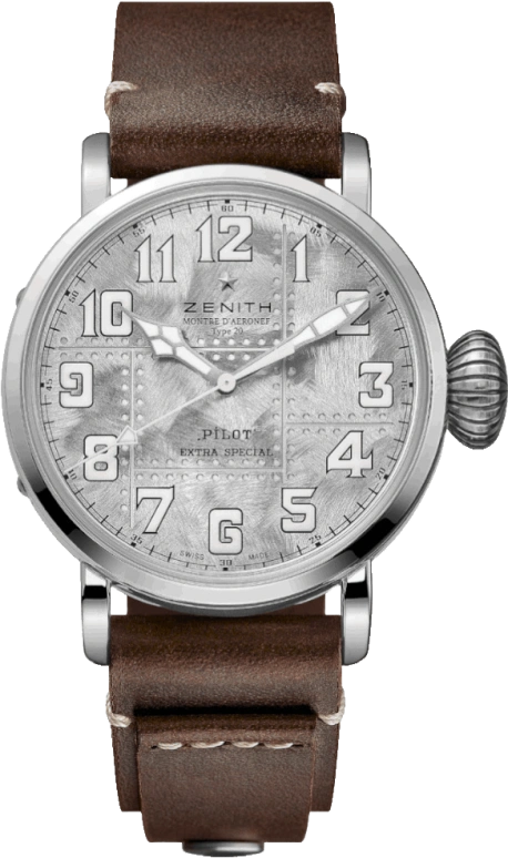 Zenith,Pilot 45mm,45mm,Silver,Automatic,55hours,In-house Caliber,05,05.2430.679/17.C902