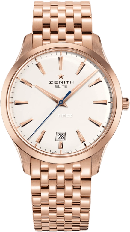 Zenith,Elite 40mm,40mm,Rose Gold,White,Automatic,Day,50hours,18,18.2020.670/11.M2020