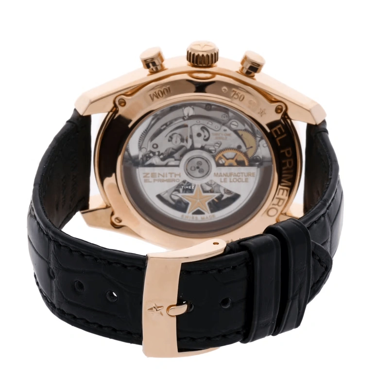 Zenith,El Primero 42mm,42mm,Rose Gold,Silver,Automatic,Chronograph,Day,18,18.2040.4052/21.C496